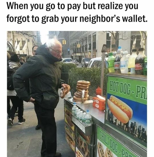 now i have to pay for my own hot dog :'(