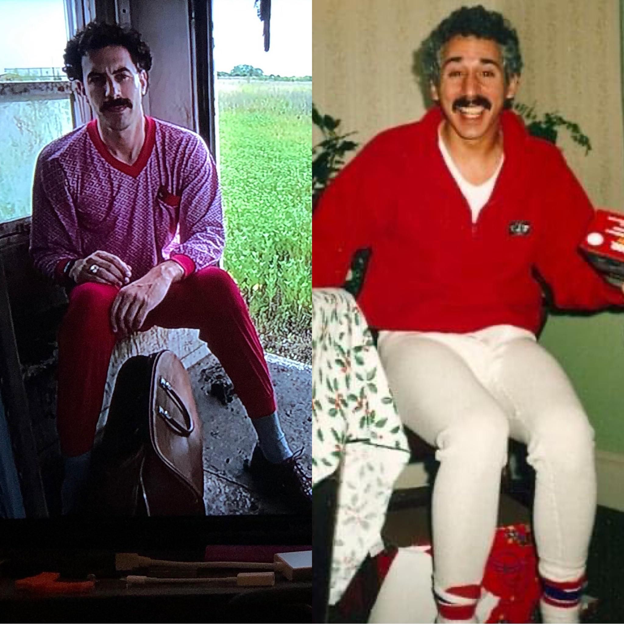 Borat vs. my dad. very nice.