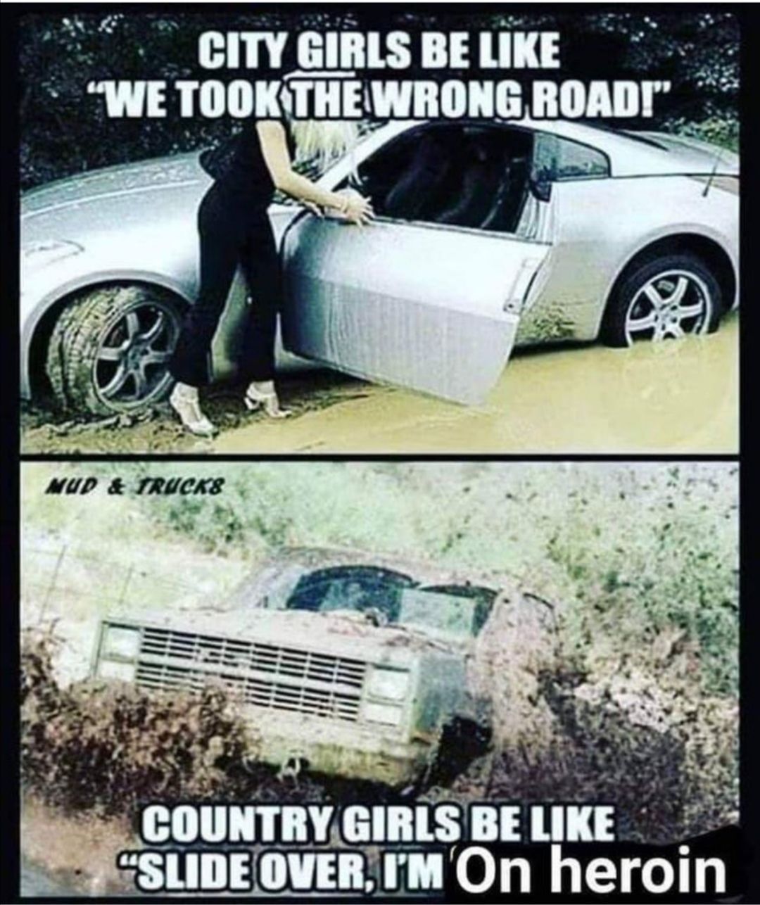 There aren't wrong roads if you are on drugs
