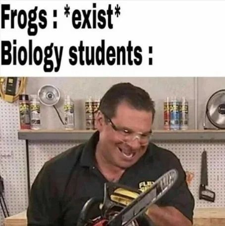 My biology class is Wednesdays