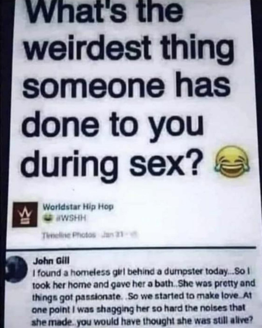 Excuse me? What was that?
