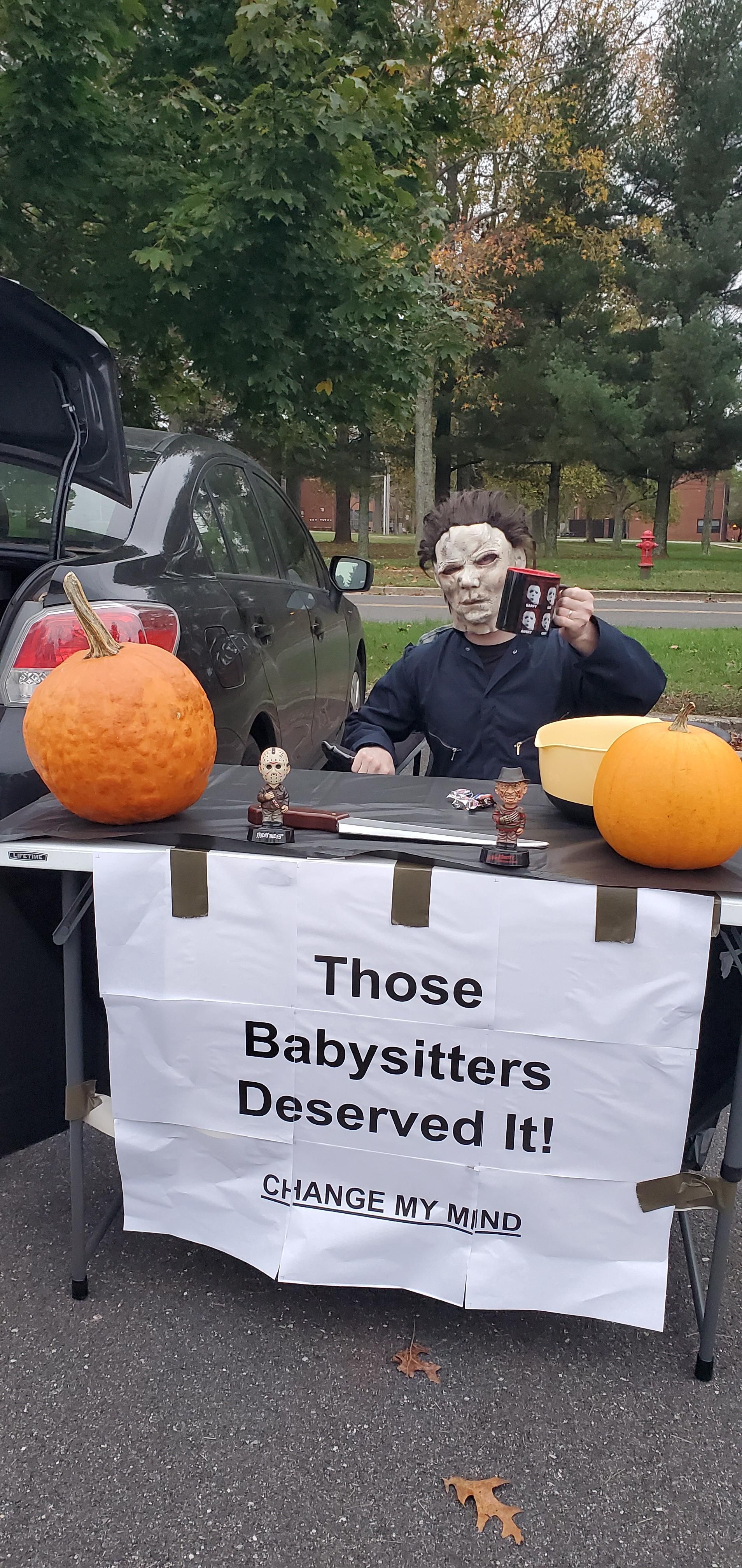 Trunk or treat done right: hilarious, but definitely scarring some children.