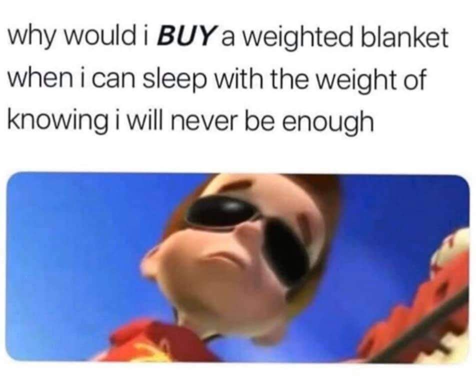 What is a weighted blanket btw?