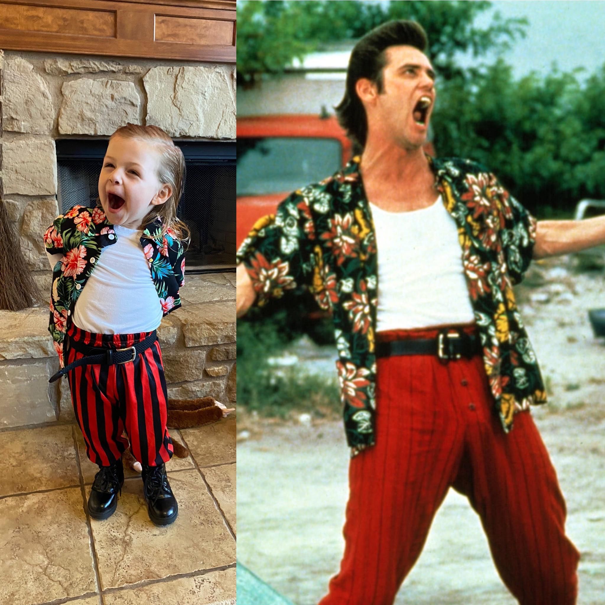 Ace Ventura!!! My daughter really got into character this Halloween lol how’d we do??