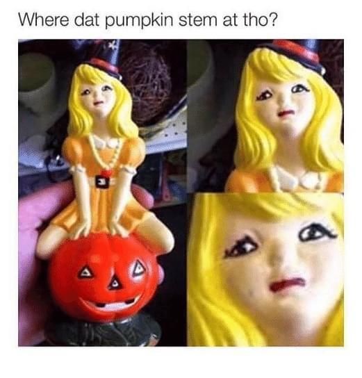 The pumpkin knows exactly where