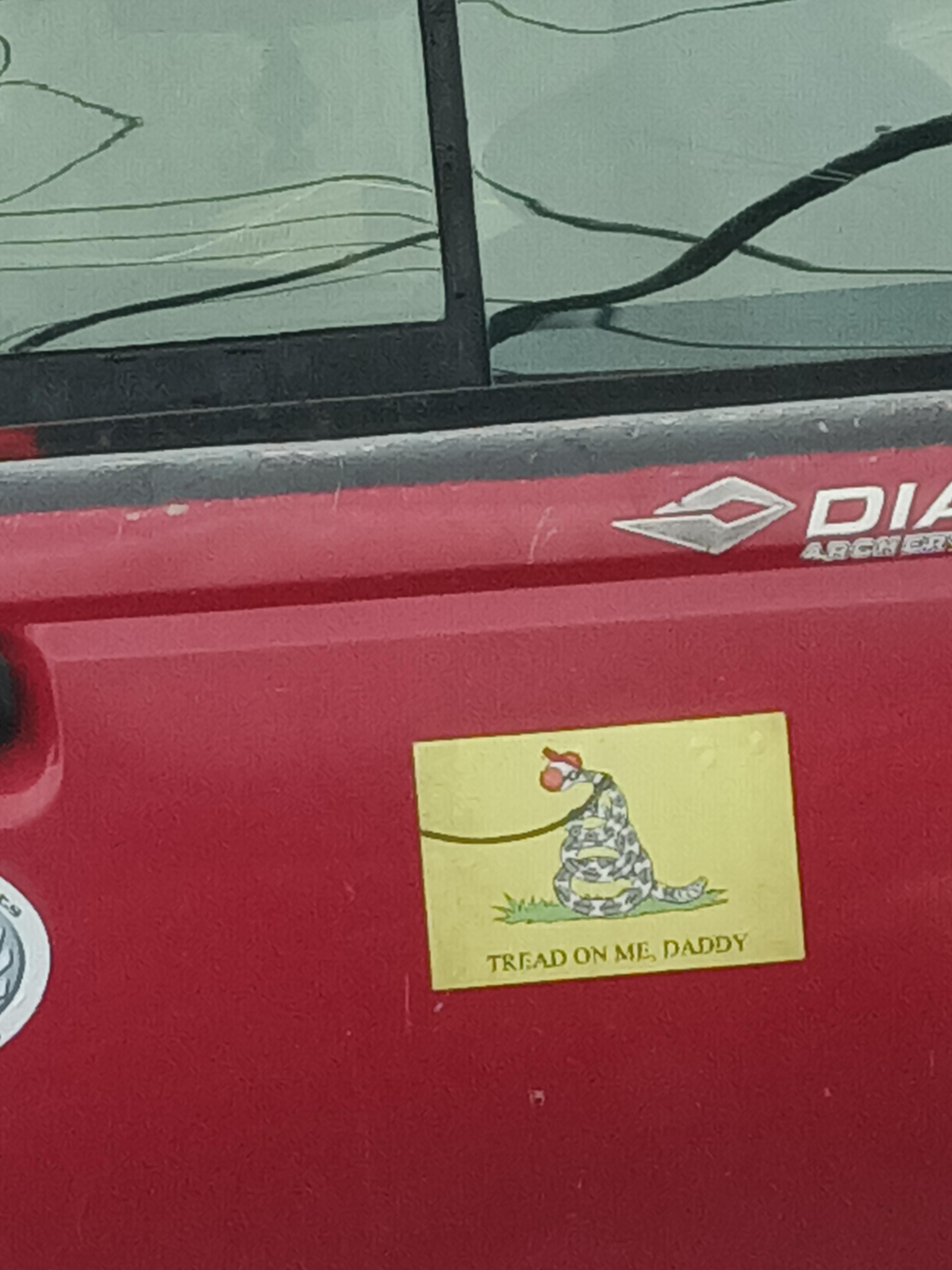 Saw this bad boy on a car in front of me today