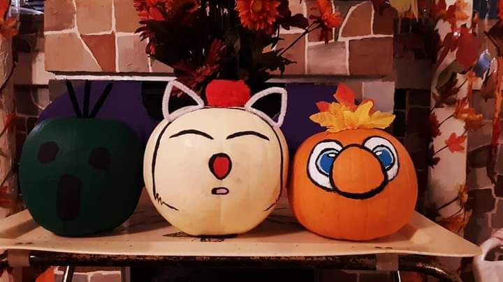 My pumpkins this year XD