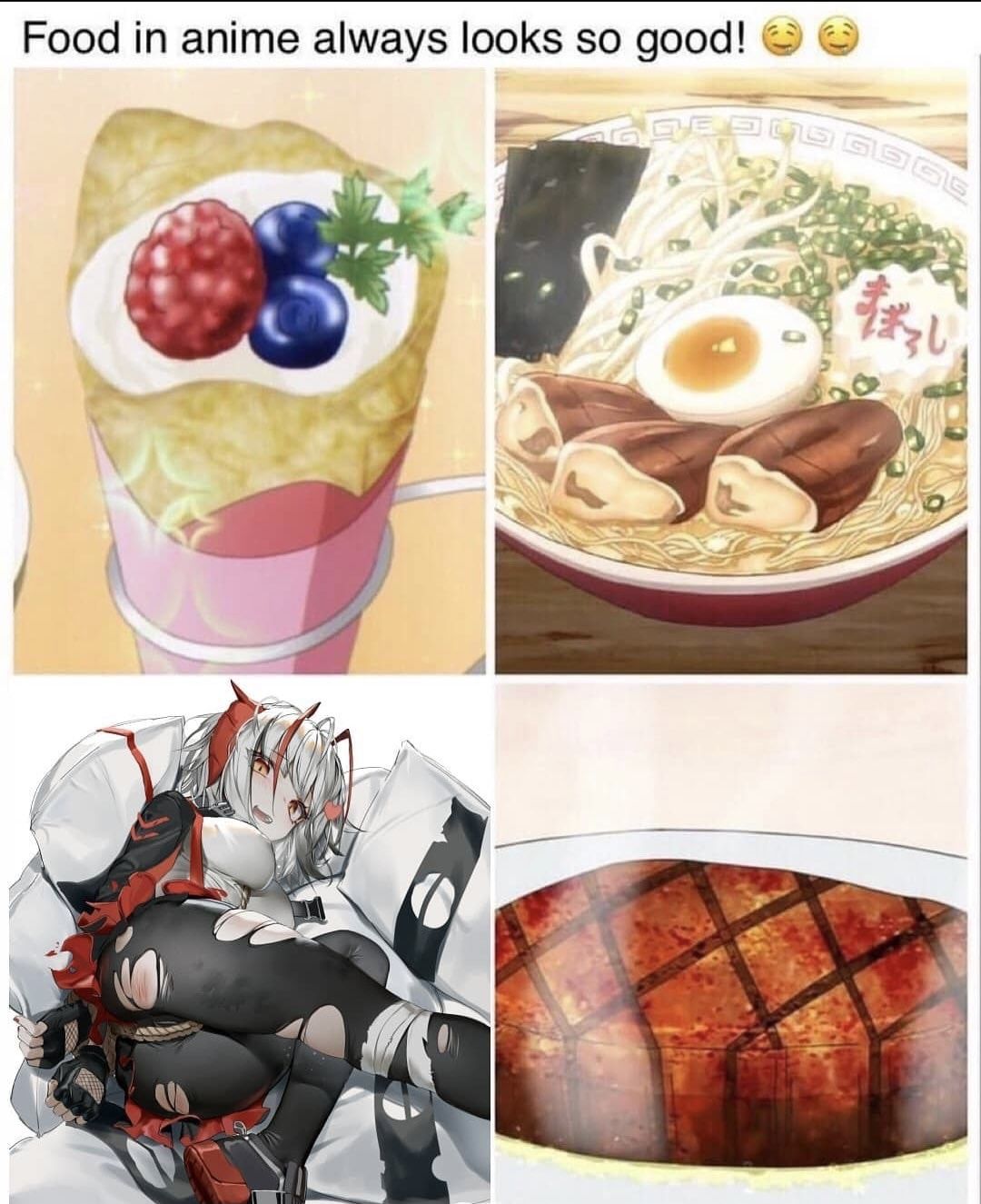Food always good in anime