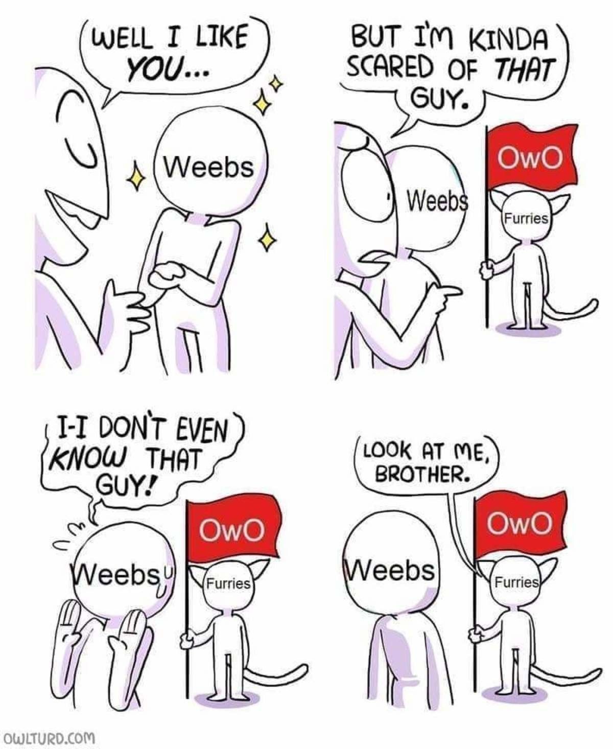 weebs and furries should work together to destroy other weebs and furries