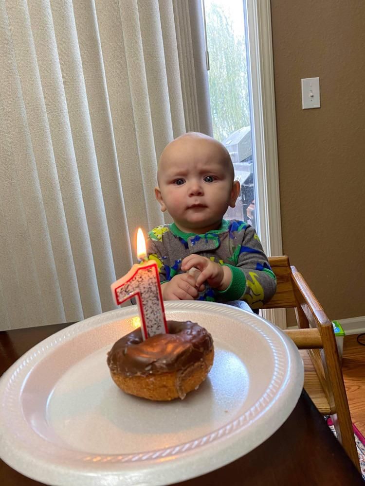 My son is suspicious about the whole birthday idea.