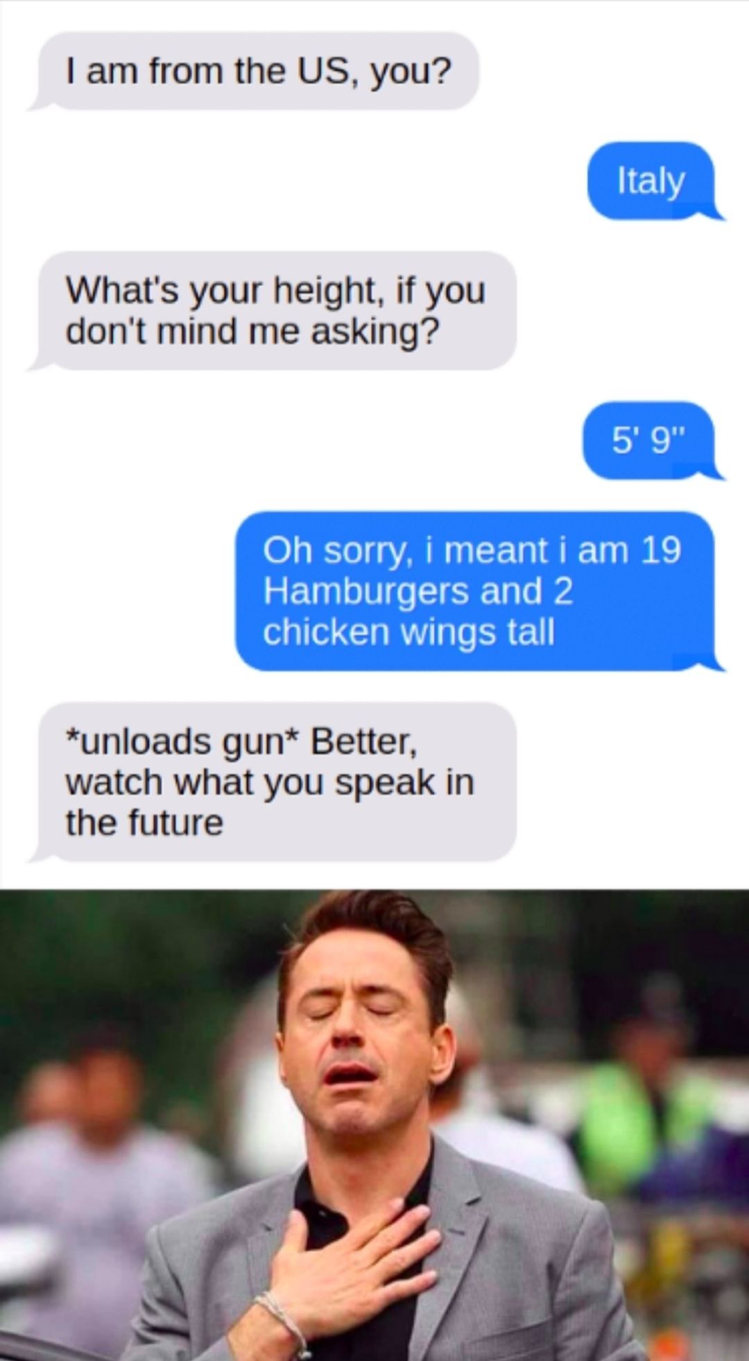 Respect mate