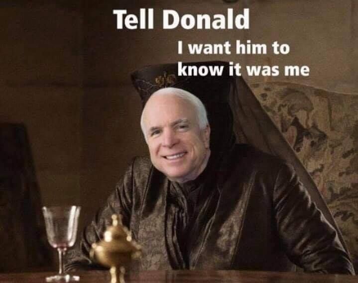 spends 4 years mocking mccain and then wonders how he lost arizona breh lmao