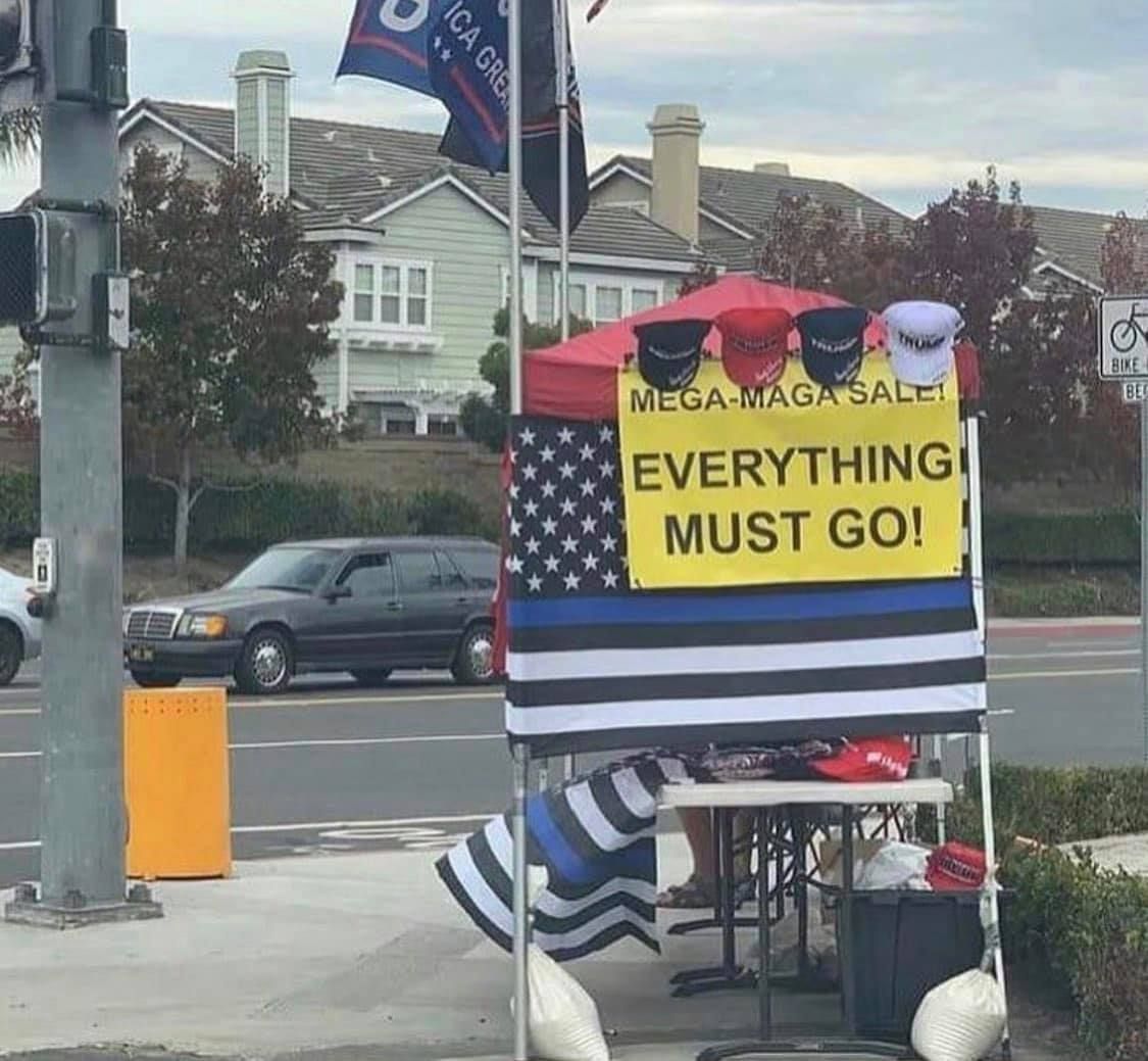 maga hats are now worth as much as confederate flags breh