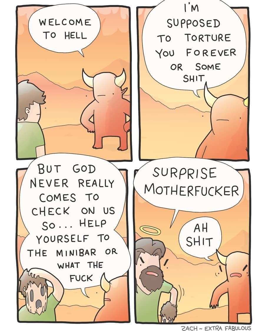 Just another day in hell , by extrafabulous_comics