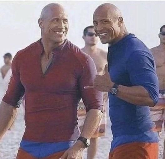 The Rock and Dwayne Johnson are twins
