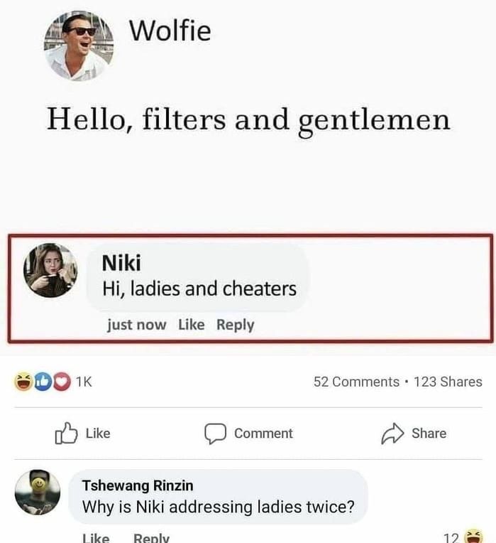 She just said the samething