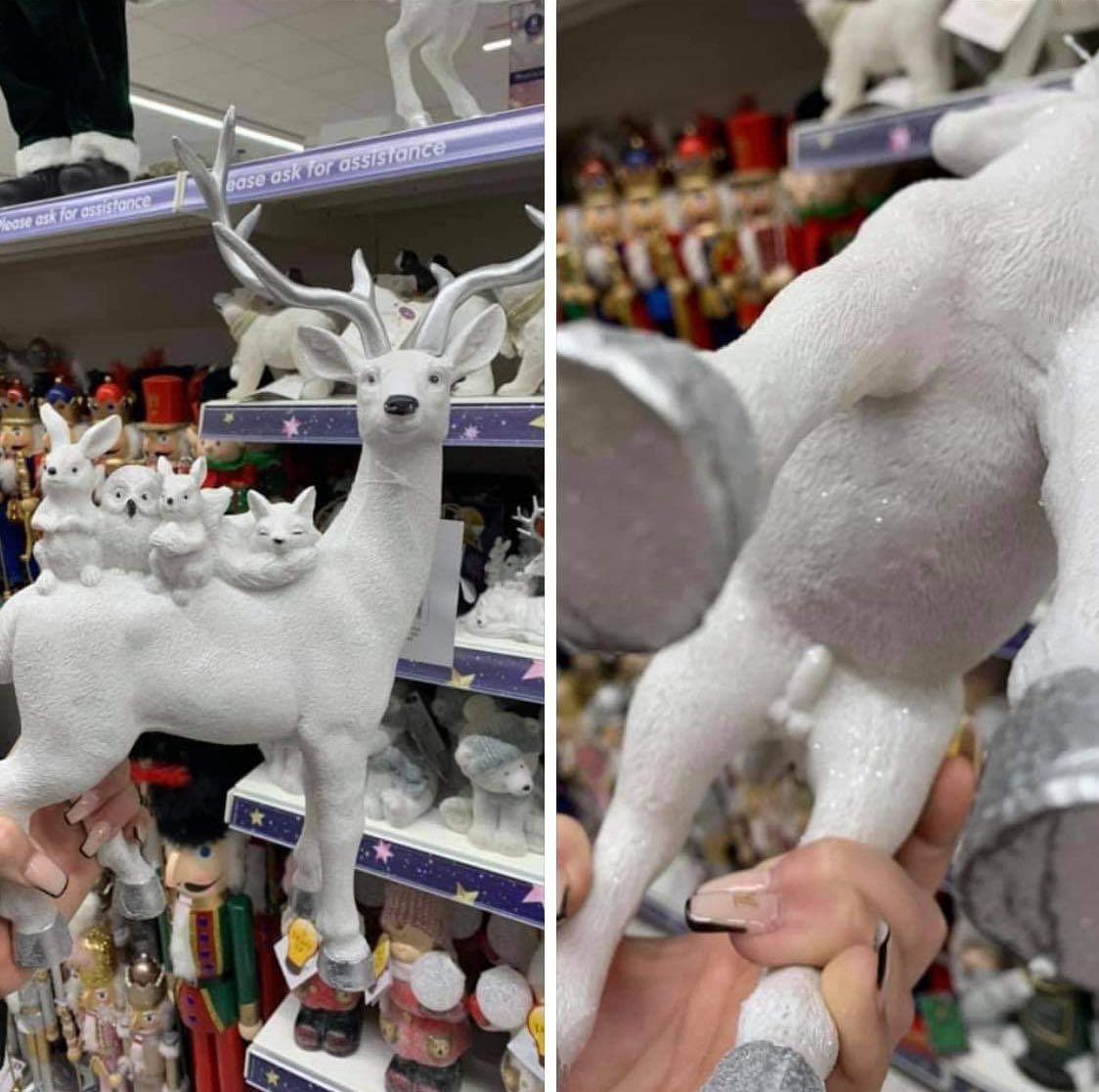 A Christmas decoration with a willy. Noice.