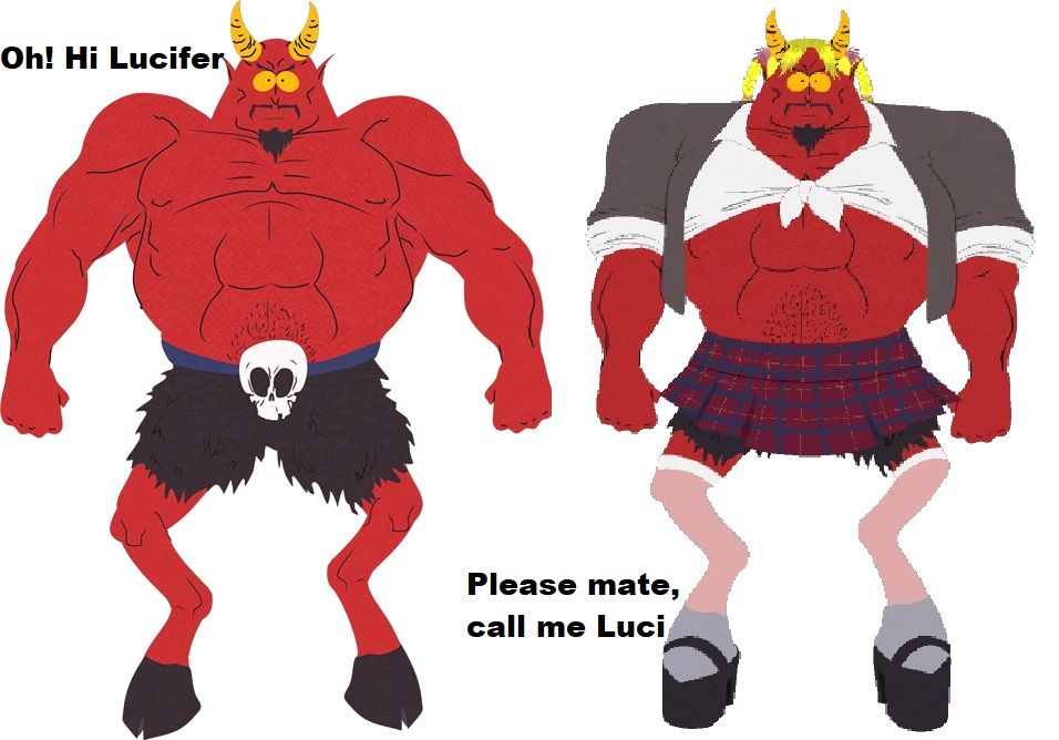 The image in my mind, while listenening some old Tenacious D live shit where they met the devil