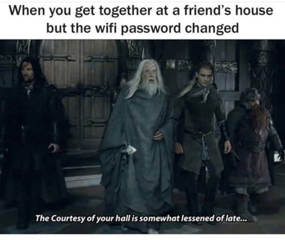 You have no wifi here!