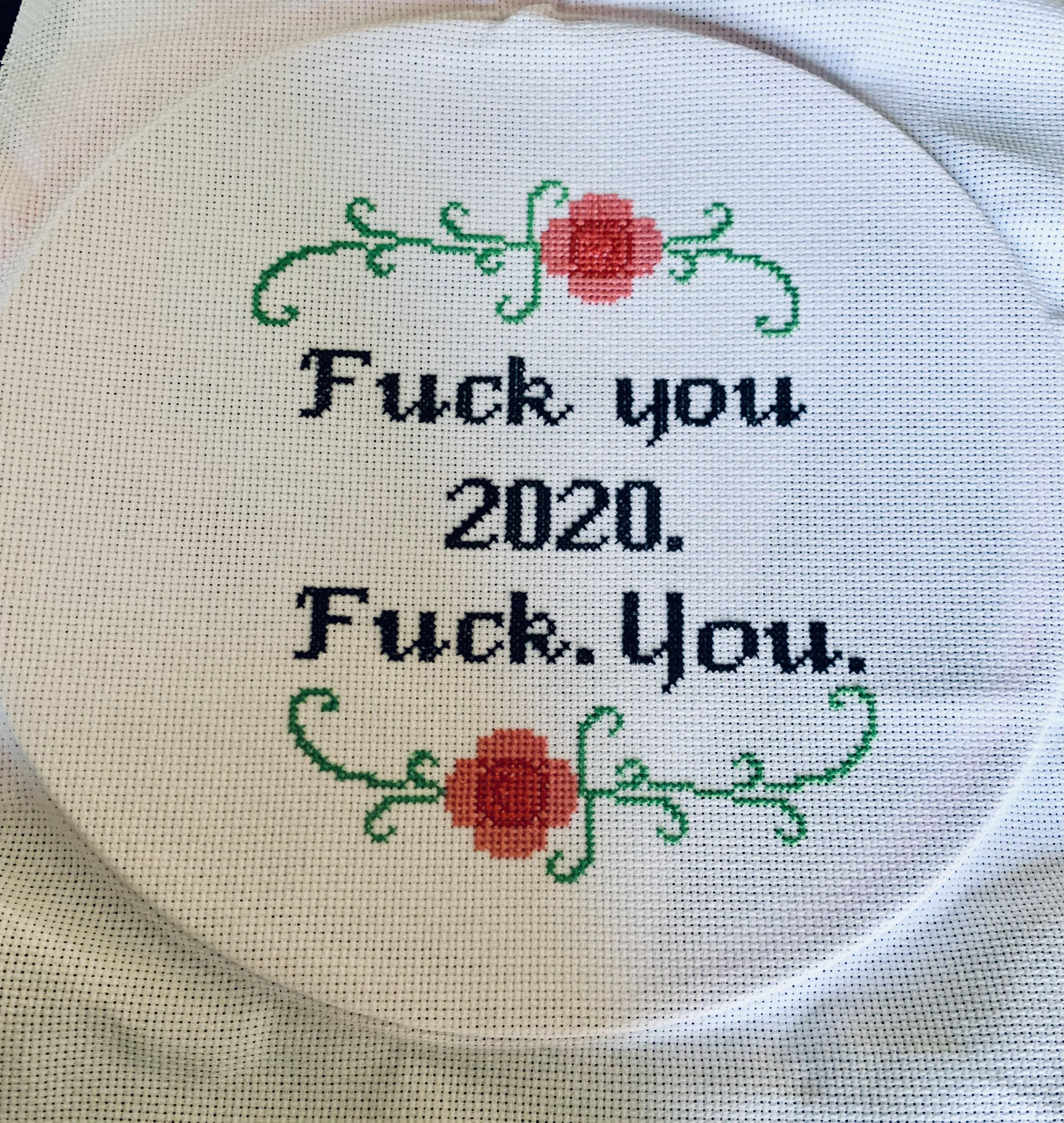 I have taught myself how to cross stitch during the pandemic...