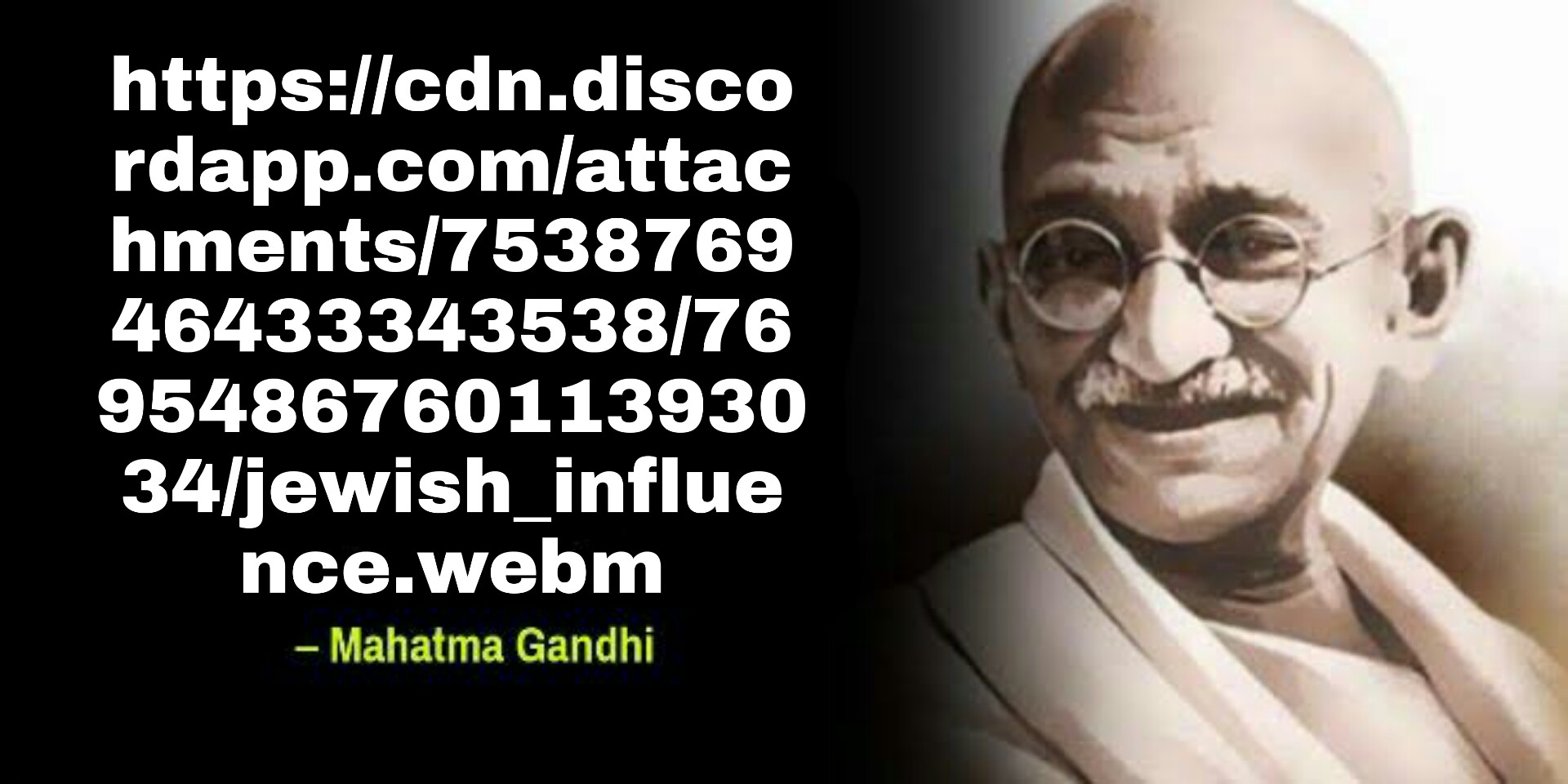 Good ol' honest Gandhi, always gives the best advice