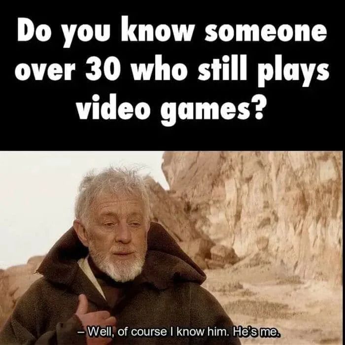 Do you know someone over 30 who still plays video games?