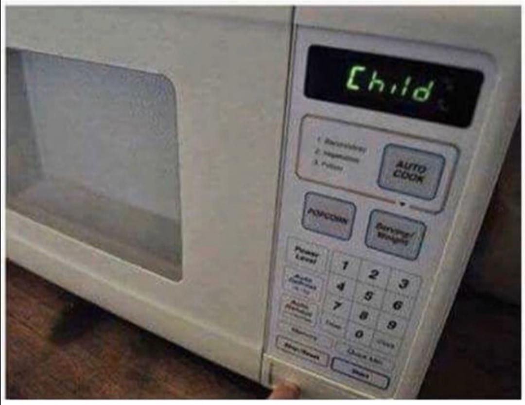 My microwave keeps asking for sacrifices