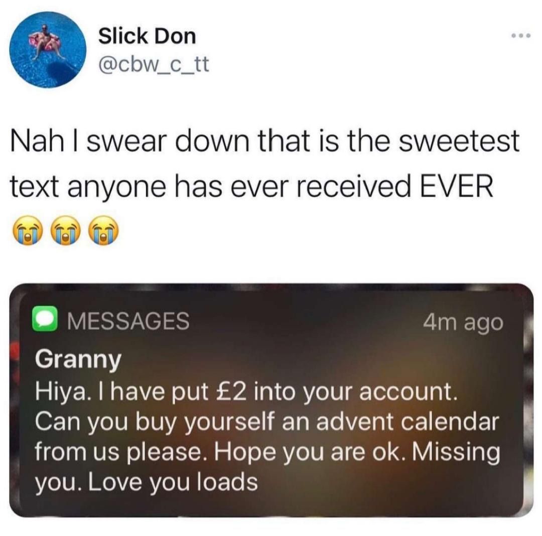 Thanks for donating £2,- to my onlyfans grandma