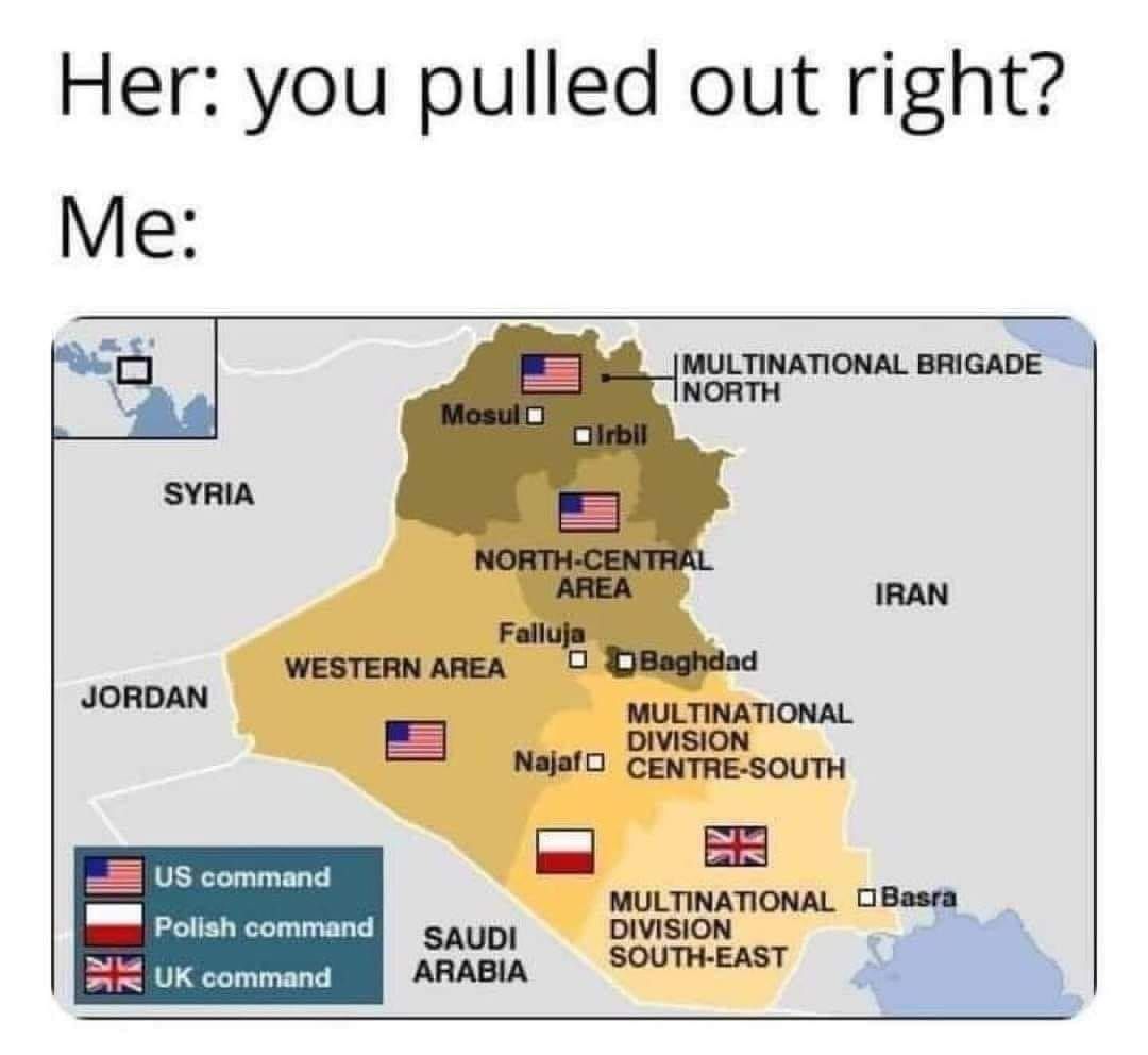 soon we will take over the poles and iraq will be free brehs