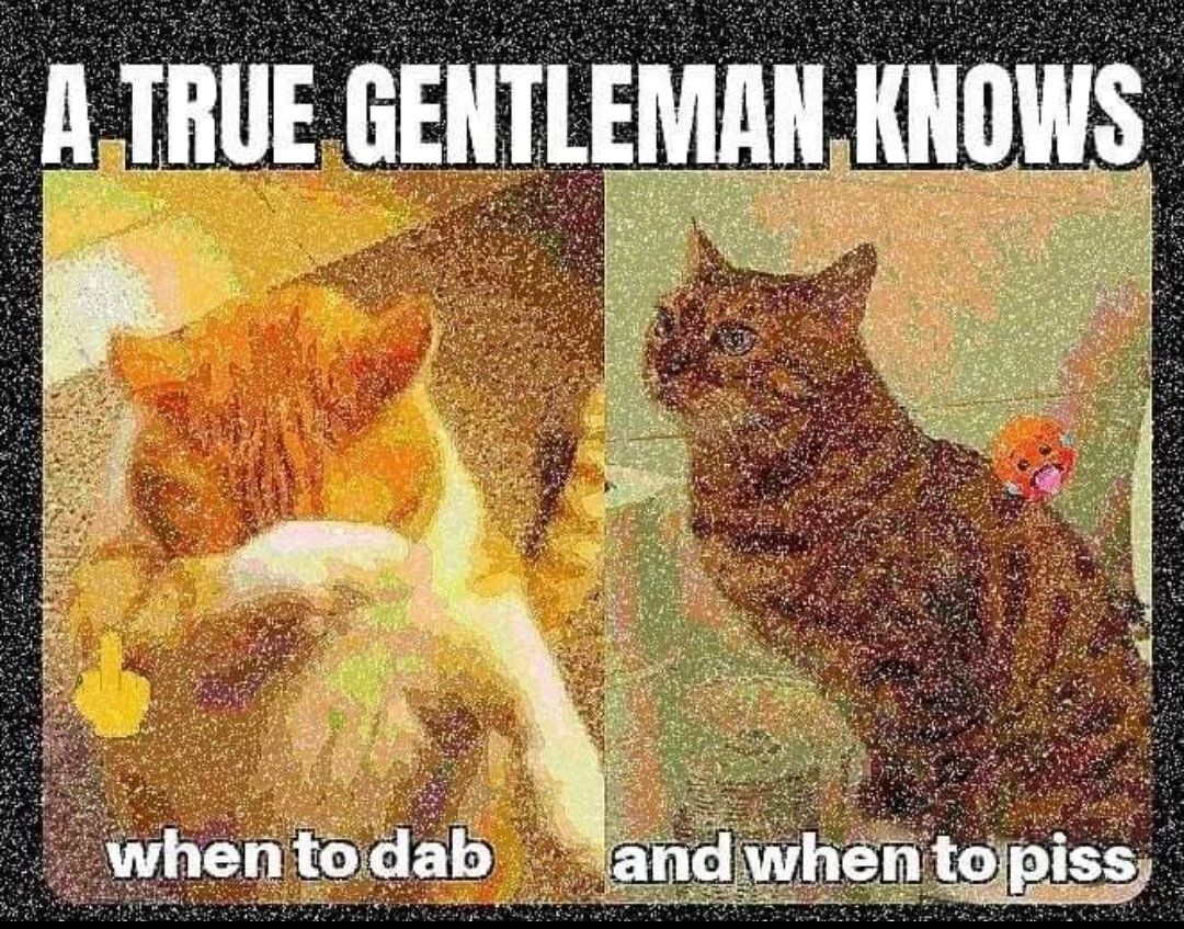Never dab, always piss