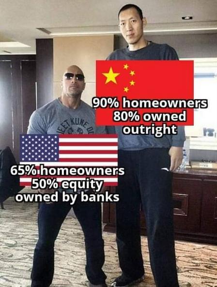 Under communism you wouldn't be able to own a home haha.