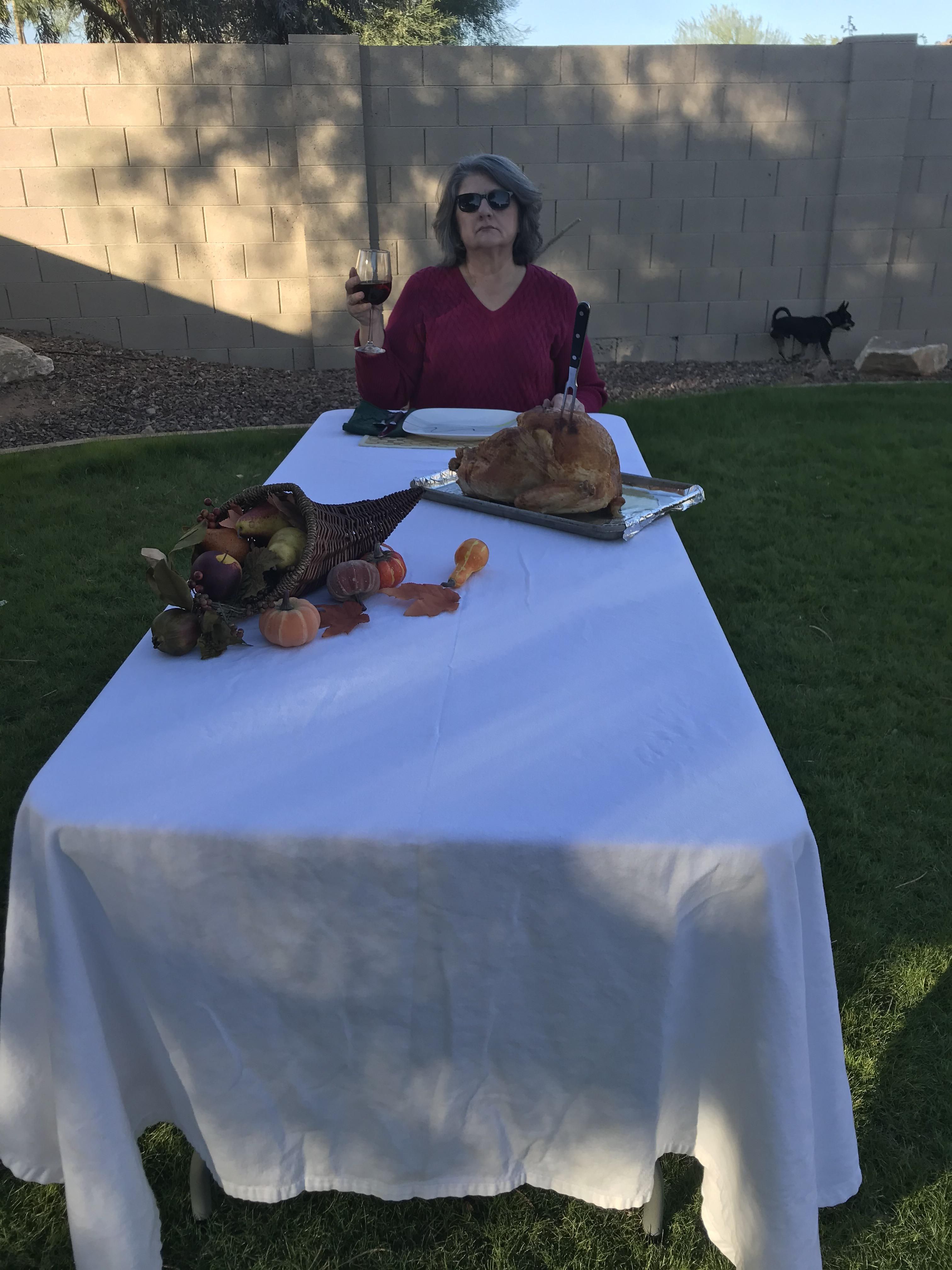 Thanksgiving 2020 - I was worried about my mom being alone this year, she definitely hasn’t lost her sense of Humor