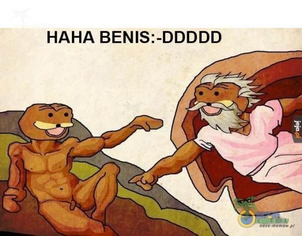 HE POINTS AT BENINS! :DD