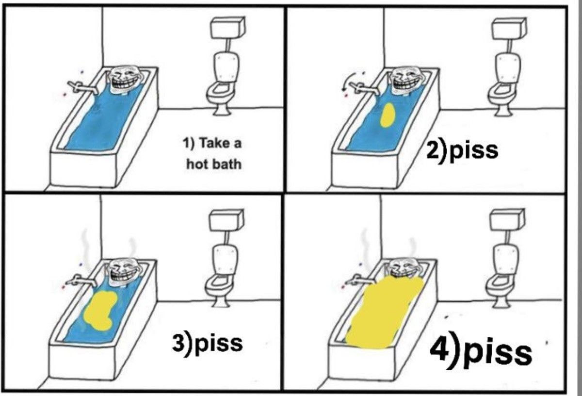 This bathwater's looking a little to hydrated, time to fix that