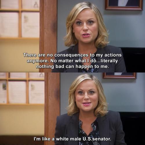 A couple months after learning I will get fired in two months because of reorganizations, I finally realised I am Leslie Knope.