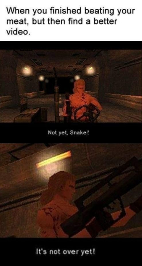 "Have at you, Snake!"