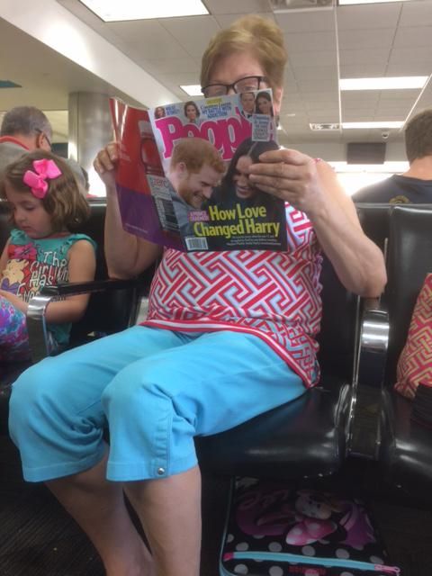 My son just asked me why this lady is reading Poop magazine. I'm so proud.
