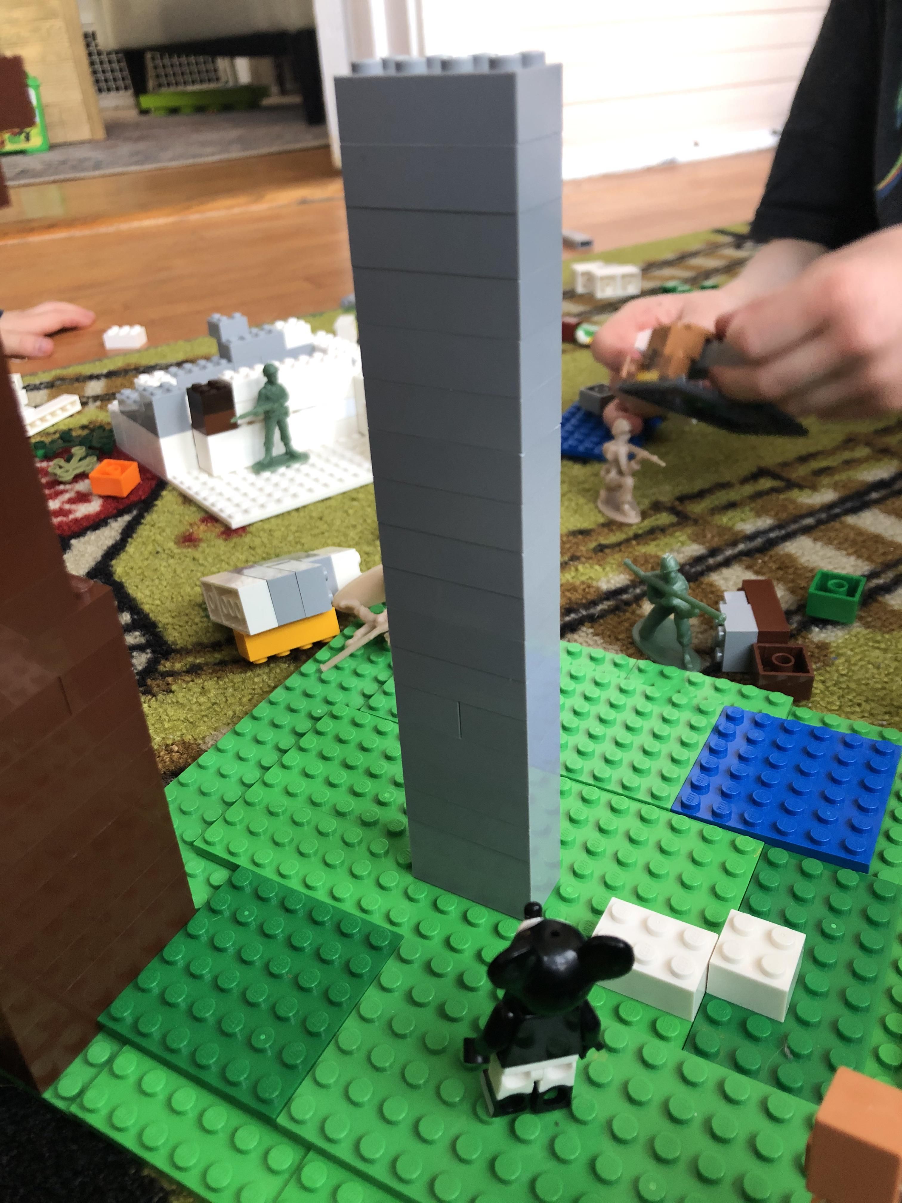 A 4th monolith appears on Lego island.