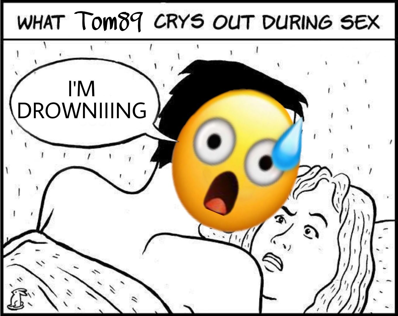 First meme of #DankOCDecember: "What X crys out during sex" (2006). Template in comments