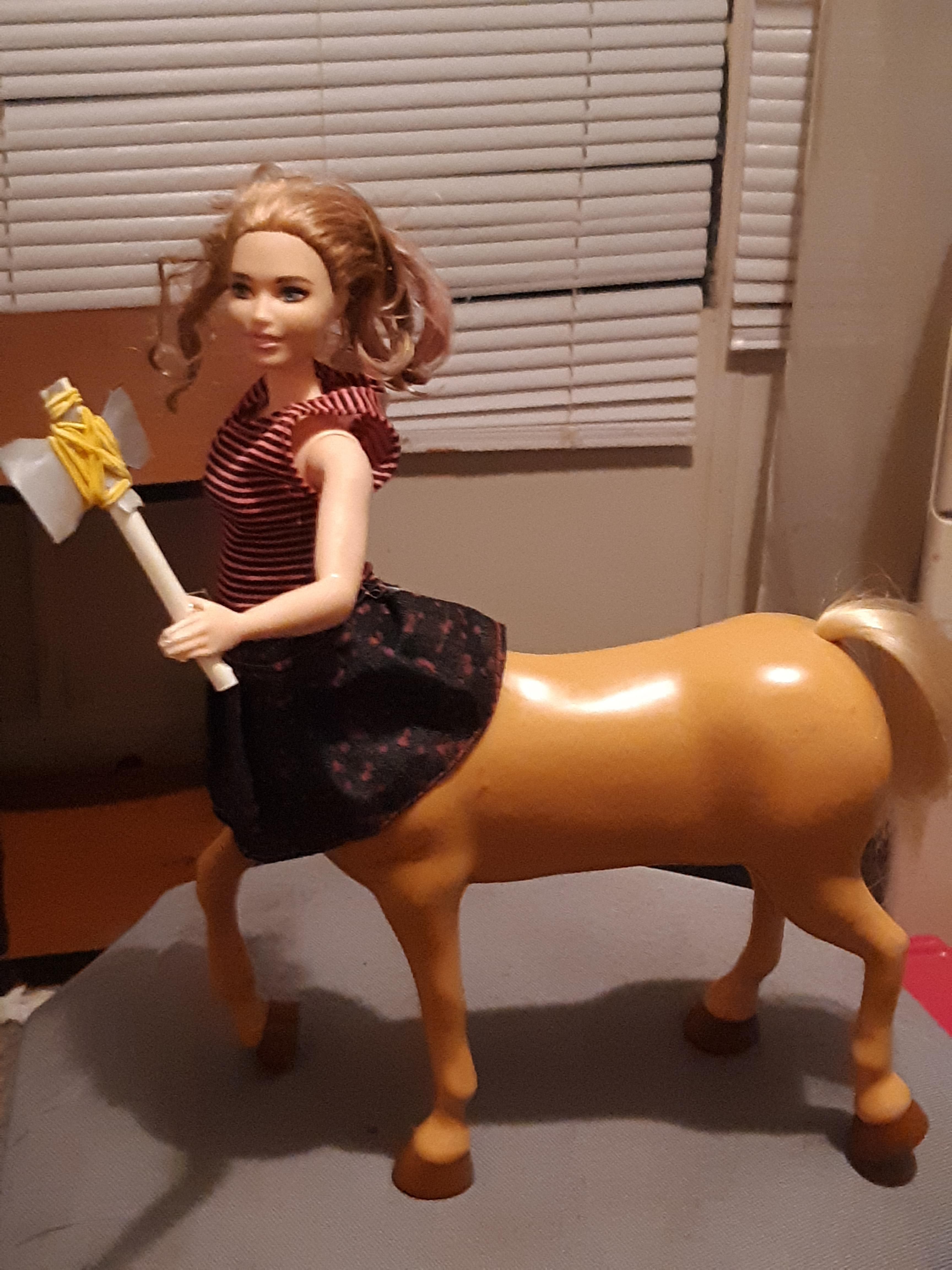 Daughter wanted Barbie centaur ...Introducing Barbitaur.