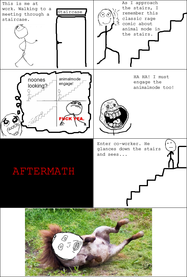 How do you make your way up the steps?