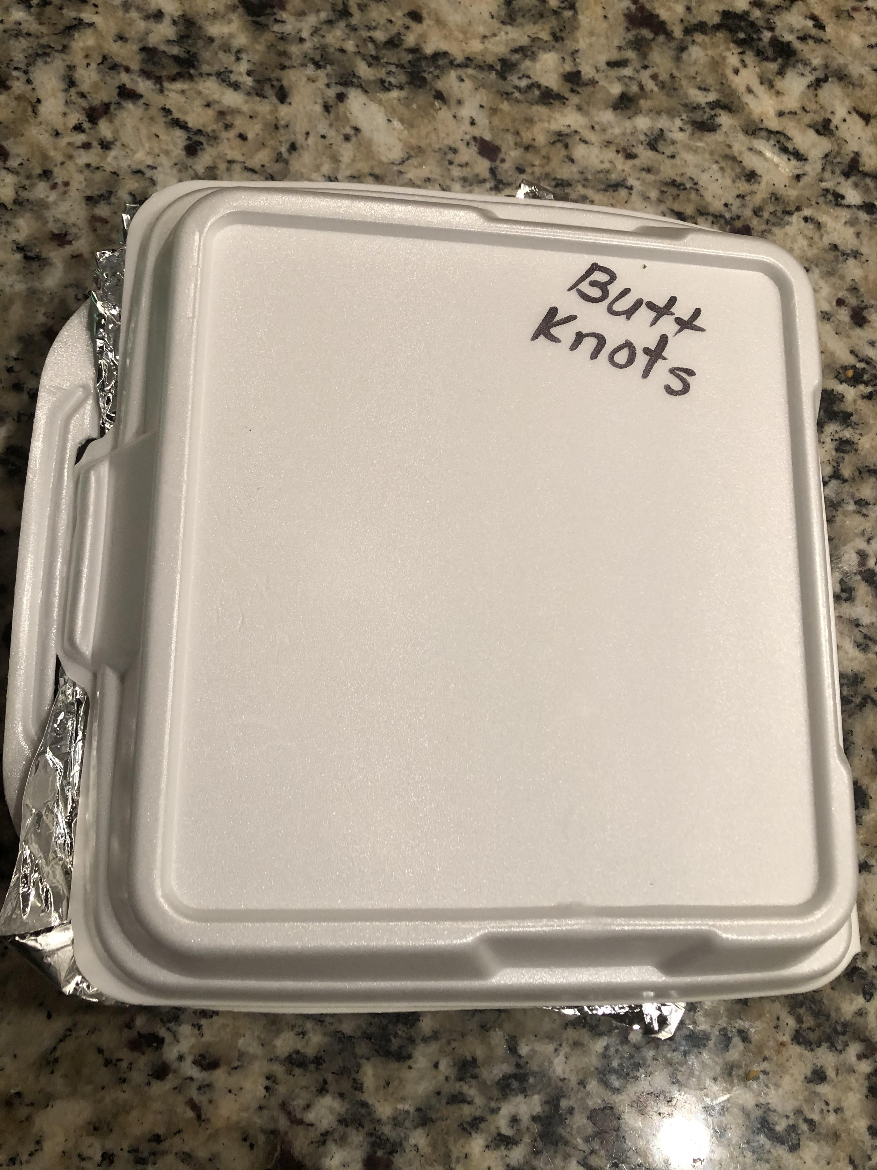 I ordered garlic butter knots. I’m afraid to open it.