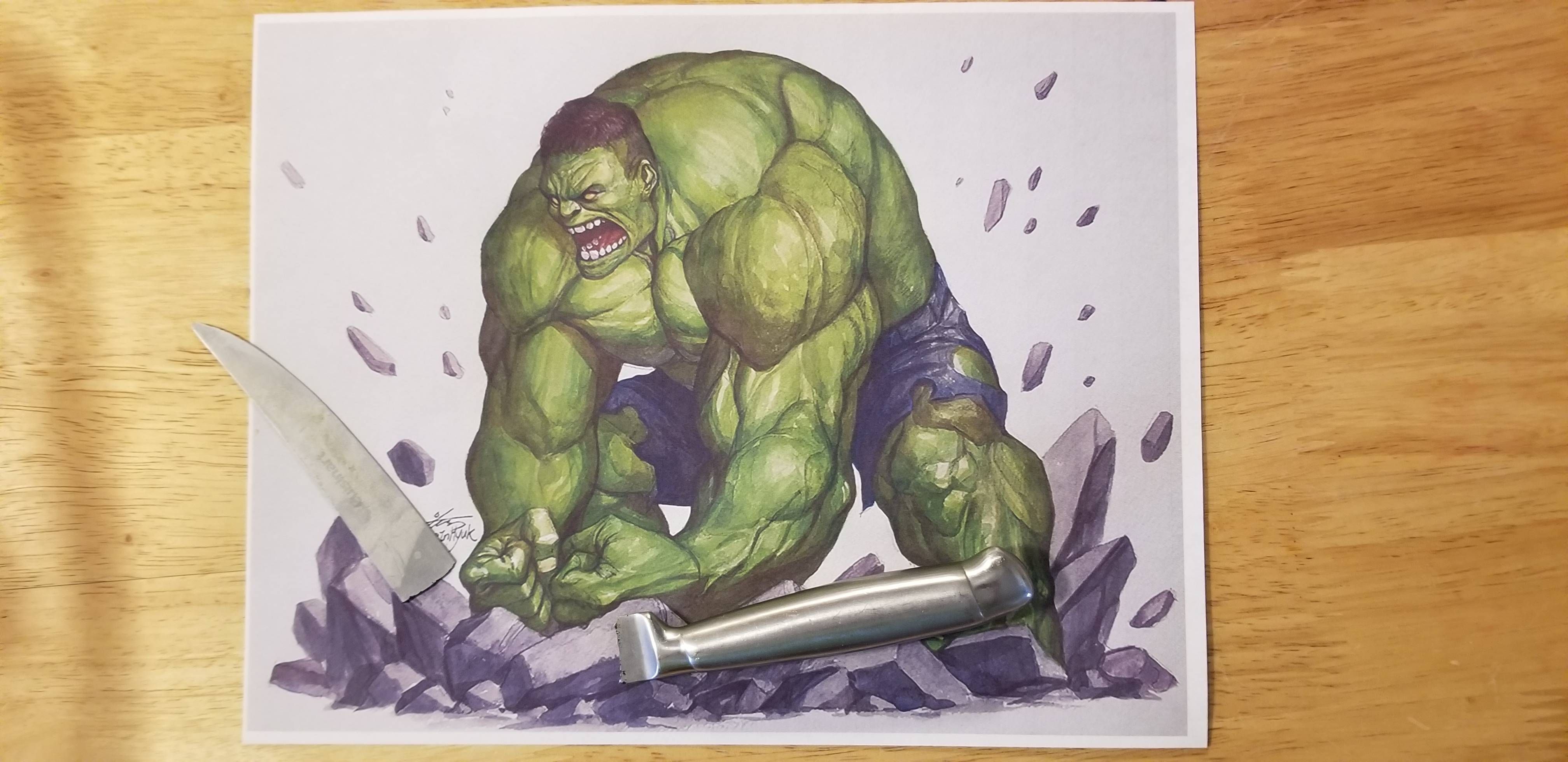 My family calls me Hulk because I have a bad habit of accidentally breaking things by using too much force. I left this on the kitchen island today, in shame.