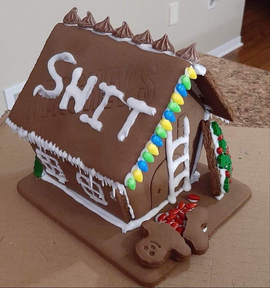 My brother was in charge of the gingerbread house this year....