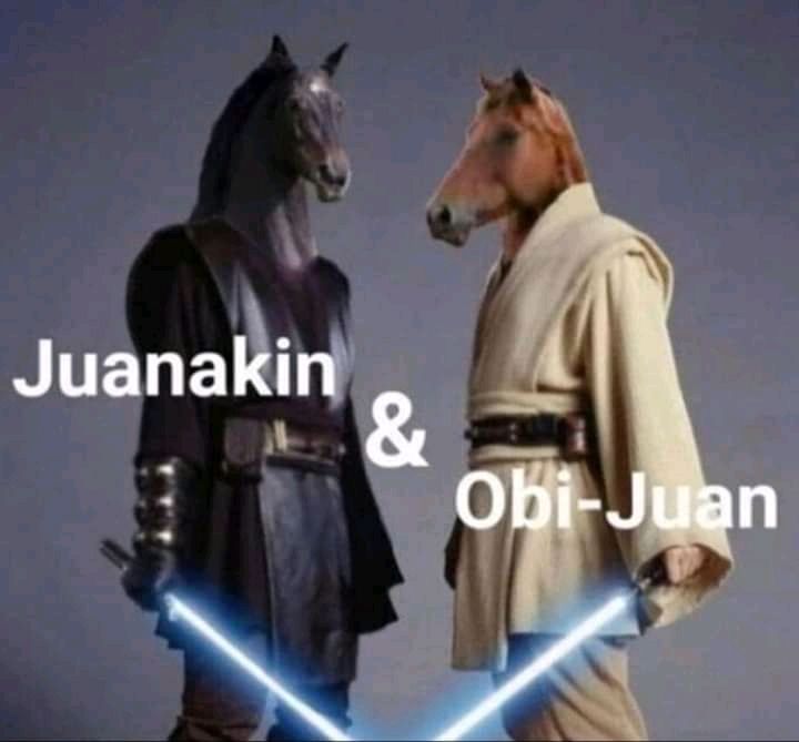 *standing on the balcony* It's over Juanakin, I have the high ground!