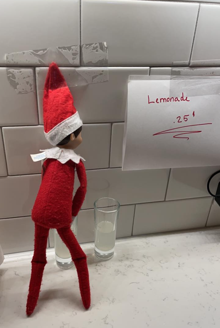 My wife put me in charge of moving elf on the shelf around