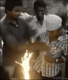 Indian birthday flame
