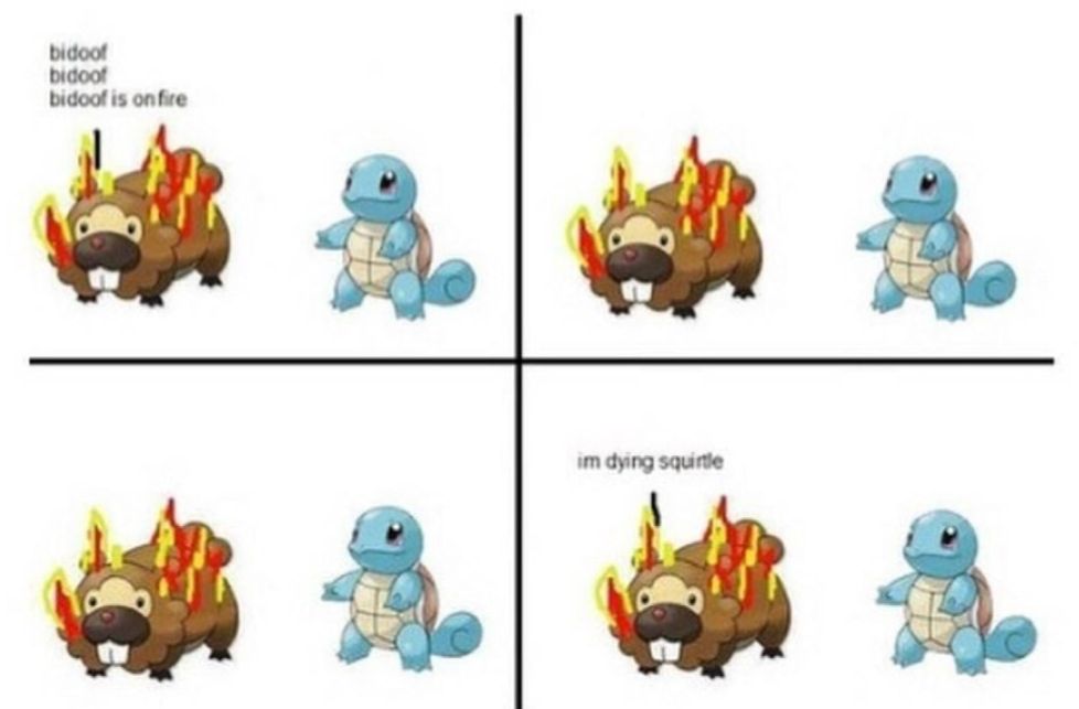 2nd meme of Dank OC December: I'm dying, squirtle (est. 2009). The original.