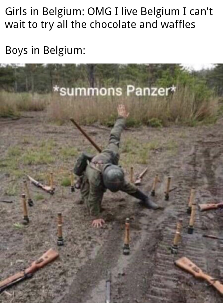 As much as there are no tanks in those forests.