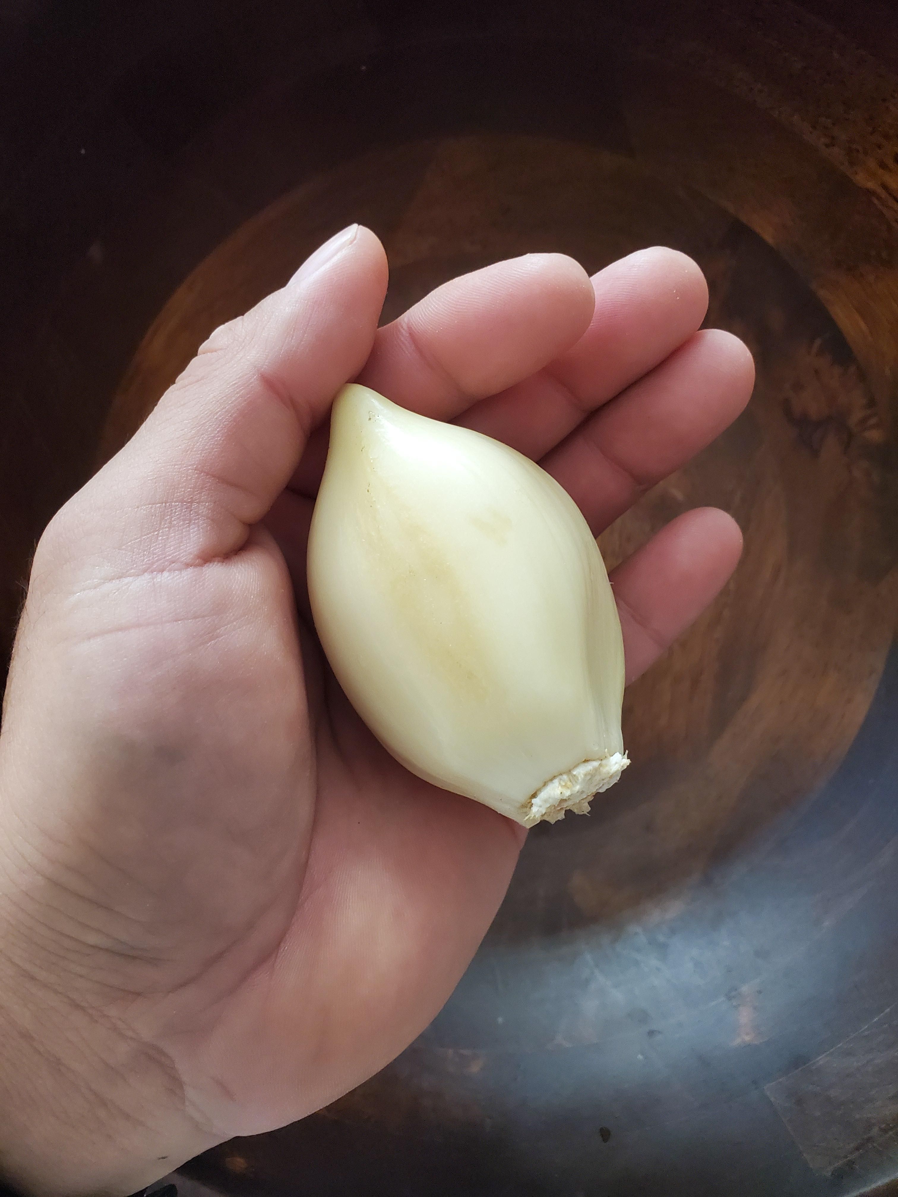 Recipe calls for one garlic clove.